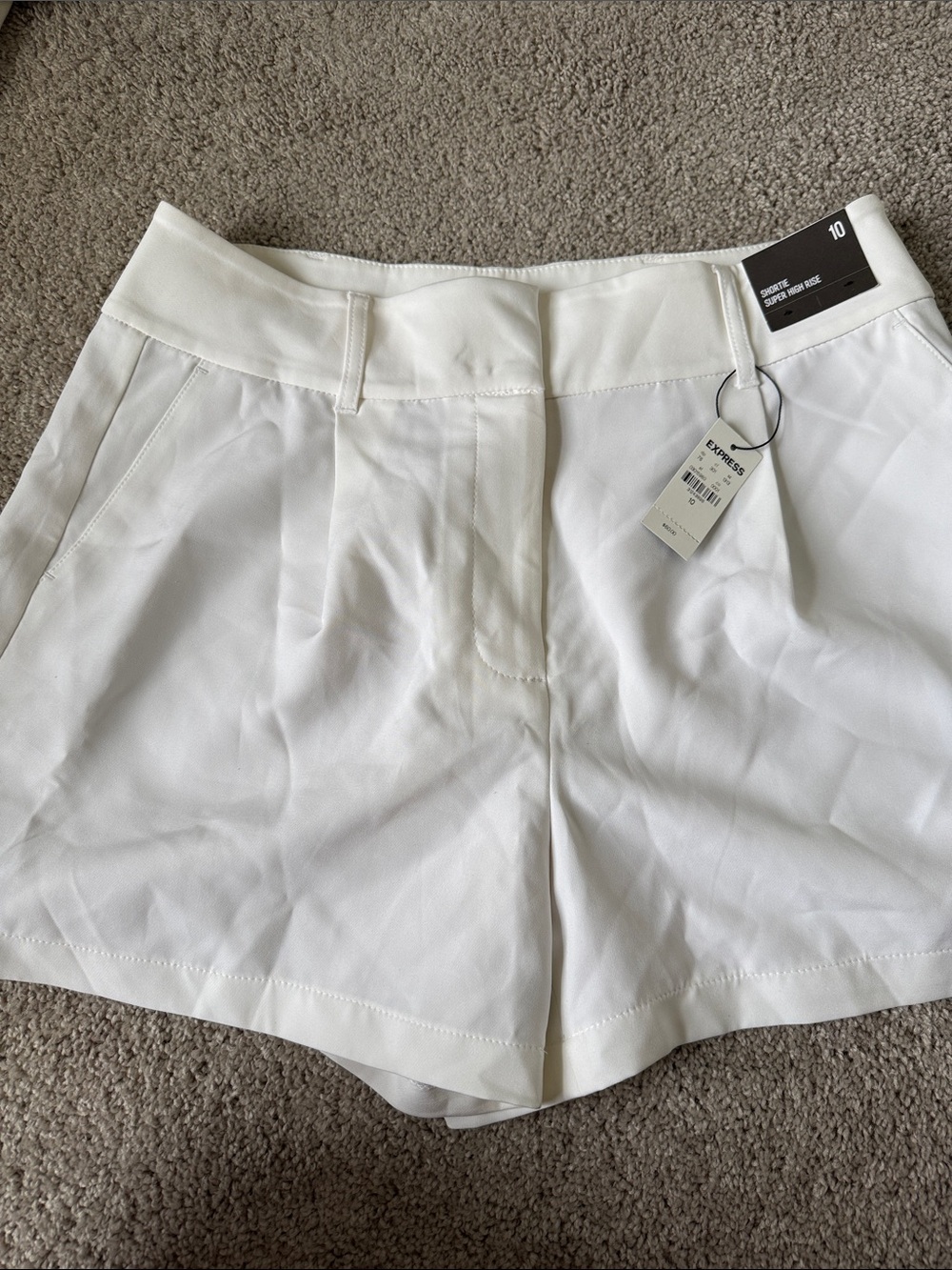 Express White High Waist Women’s Shorts